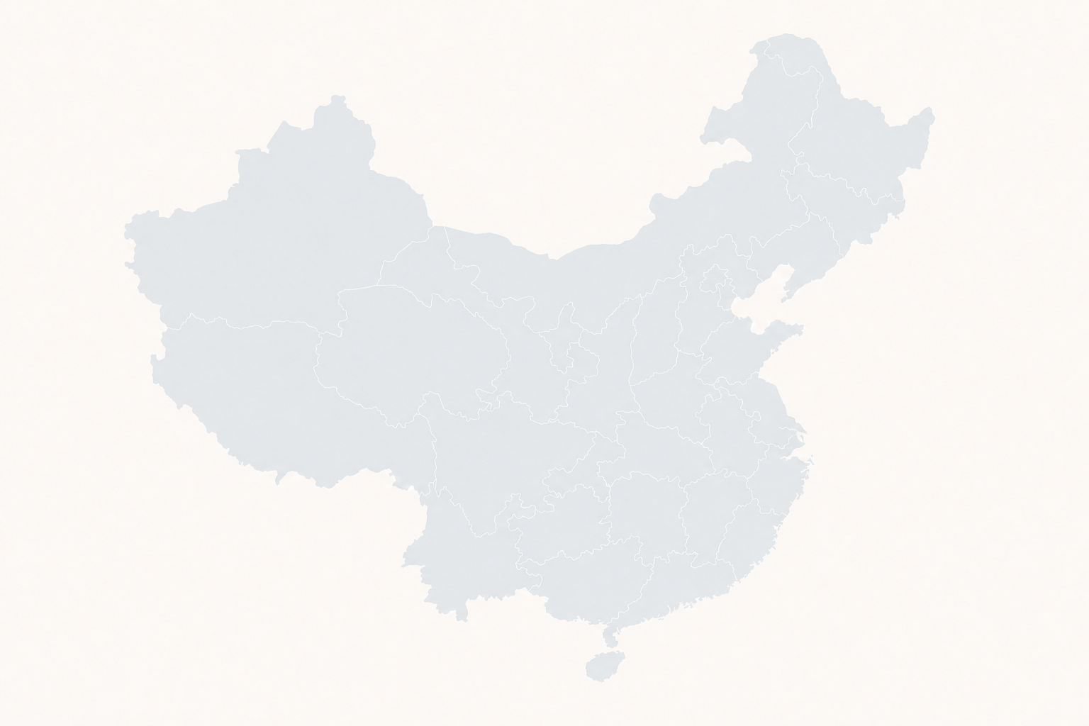 Map of China showing Lattice network cities